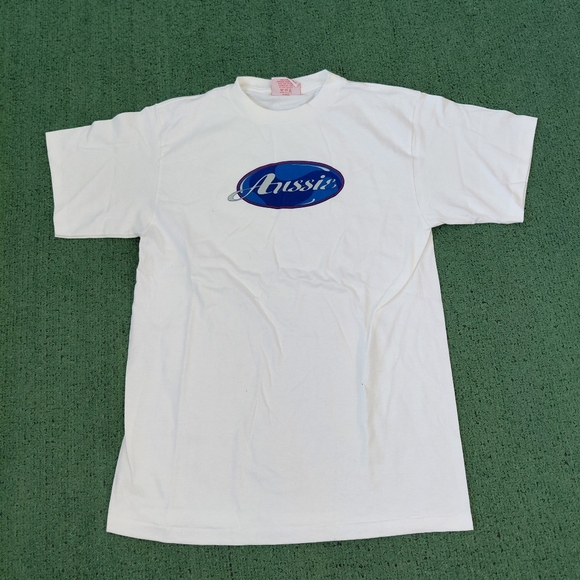 Aussie Other - VINTAGE Heavyweight Aussie Logo T Shirt Size Small